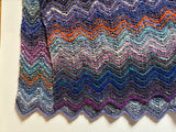 【キット】ジグザグ編みのストール（NOROソックヤーン使用）