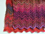【キット】ジグザグ編みのストール（NOROソックヤーン使用）
