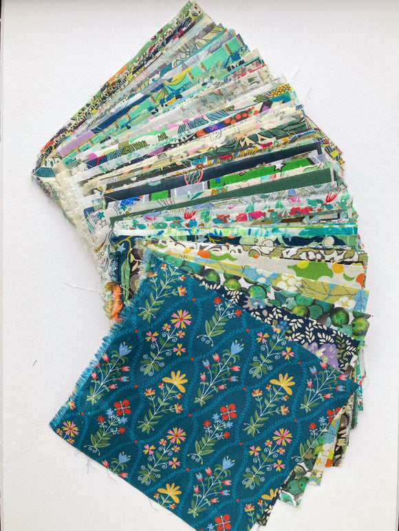 Trente et Un Special Fabrics《グリーン系》 約10cm角100枚セット