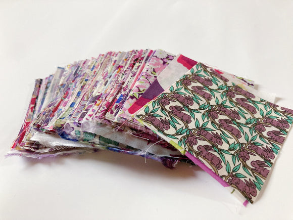 Special Fabrics 《パープル系》 約6cm角100種100枚セット